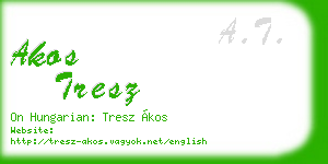 akos tresz business card